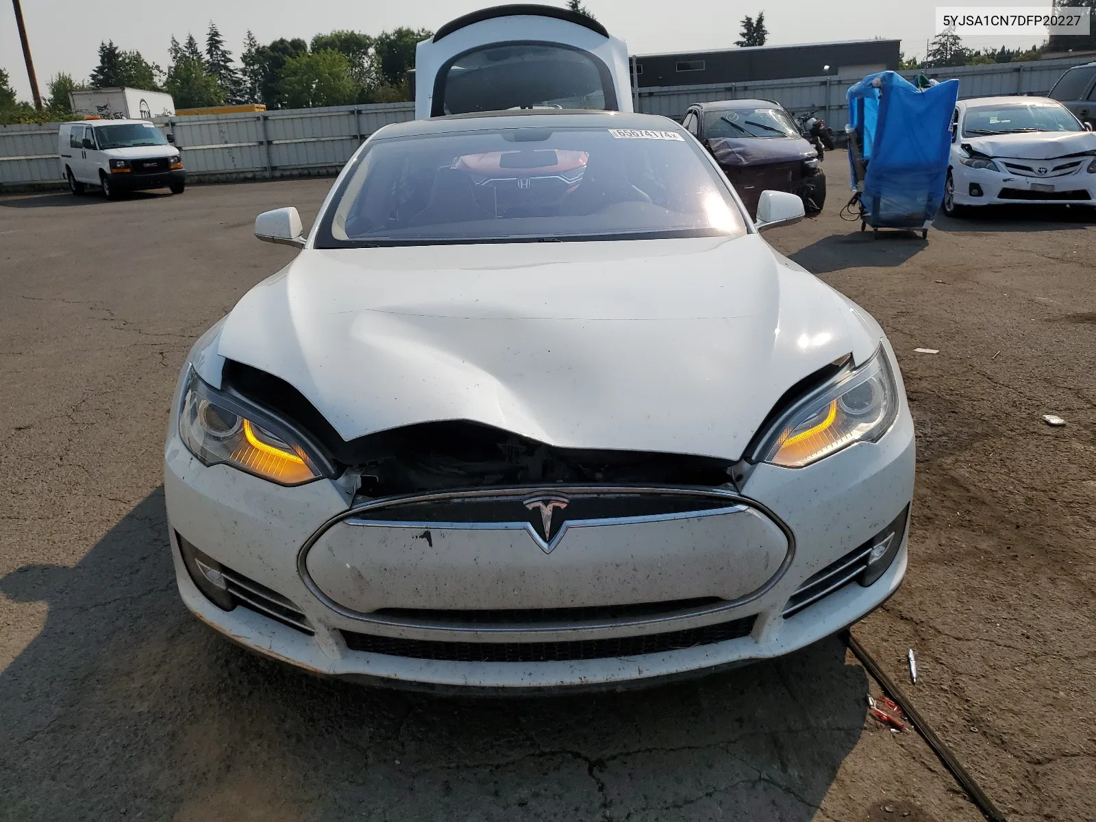 2013 Tesla Model S VIN: 5YJSA1CN7DFP20227 Lot: 65674174