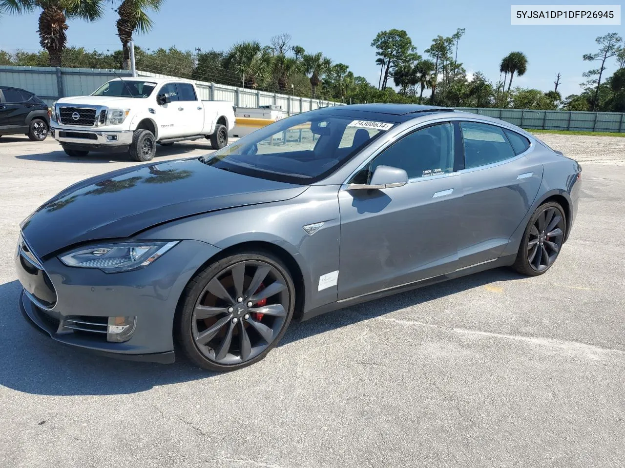 2013 Tesla Model S VIN: 5YJSA1DP1DFP26945 Lot: 74308634