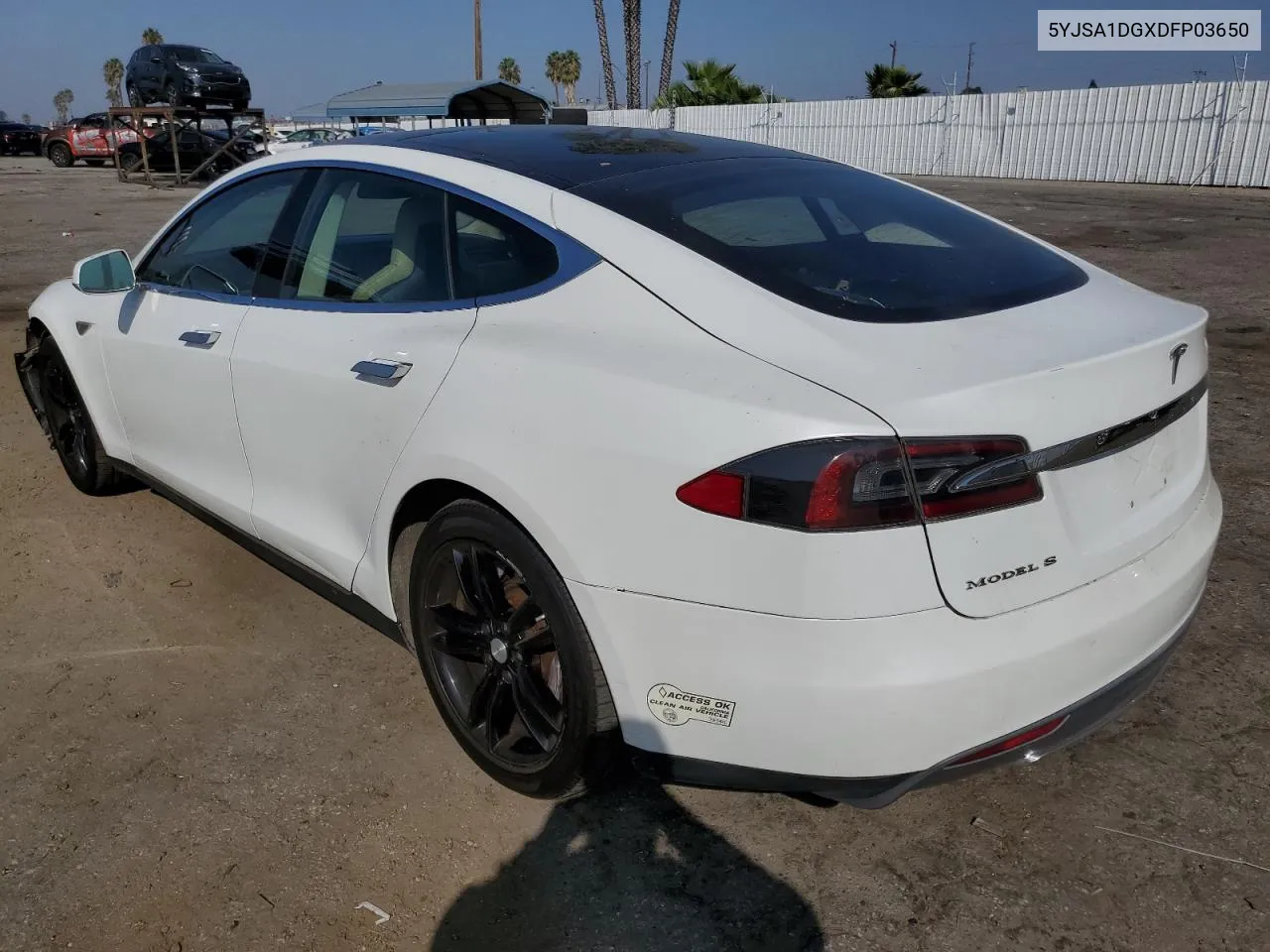 2013 Tesla Model S VIN: 5YJSA1DGXDFP03650 Lot: 75519974