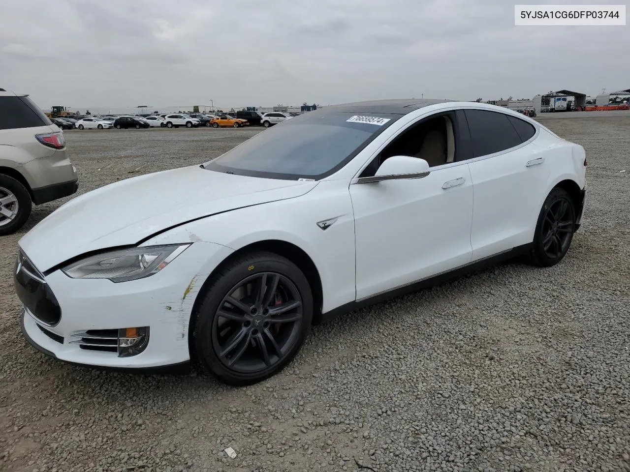 2013 Tesla Model S VIN: 5YJSA1CG6DFP03744 Lot: 76659574