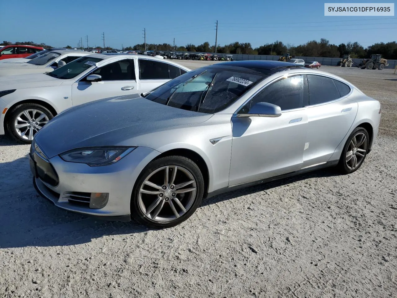 2013 Tesla Model S VIN: 5YJSA1CG1DFP16935 Lot: 76892224