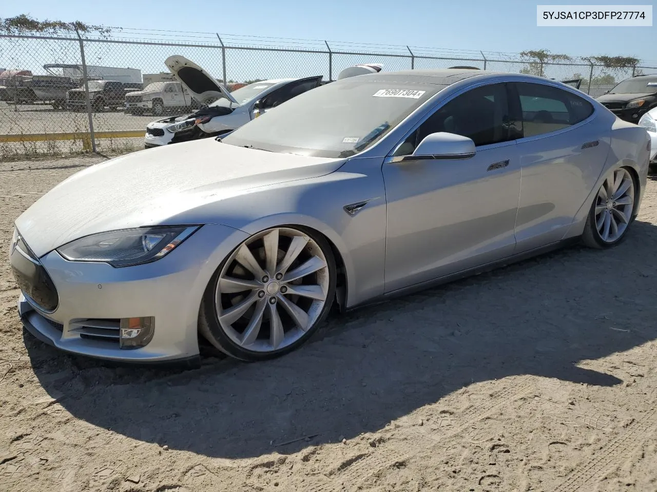 2013 Tesla Model S VIN: 5YJSA1CP3DFP27774 Lot: 76907304