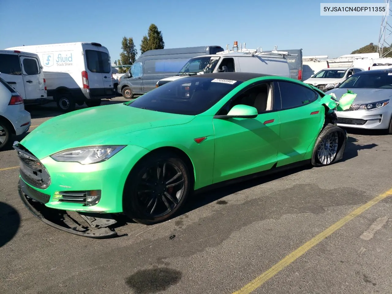 2013 Tesla Model S VIN: 5YJSA1CN4DFP11355 Lot: 77495594