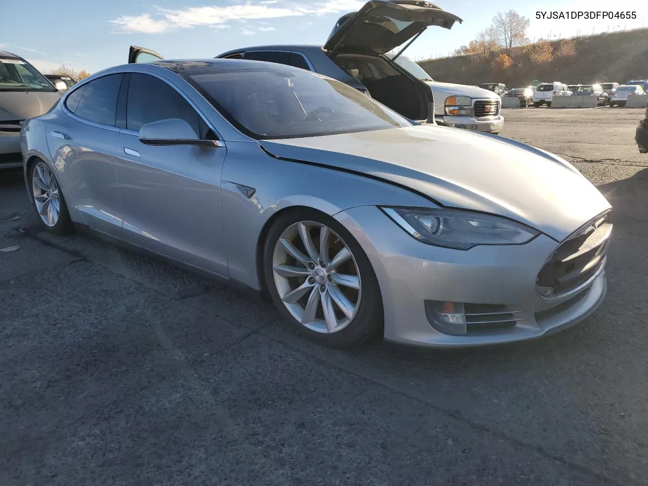 2013 Tesla Model S VIN: 5YJSA1DP3DFP04655 Lot: 79013884