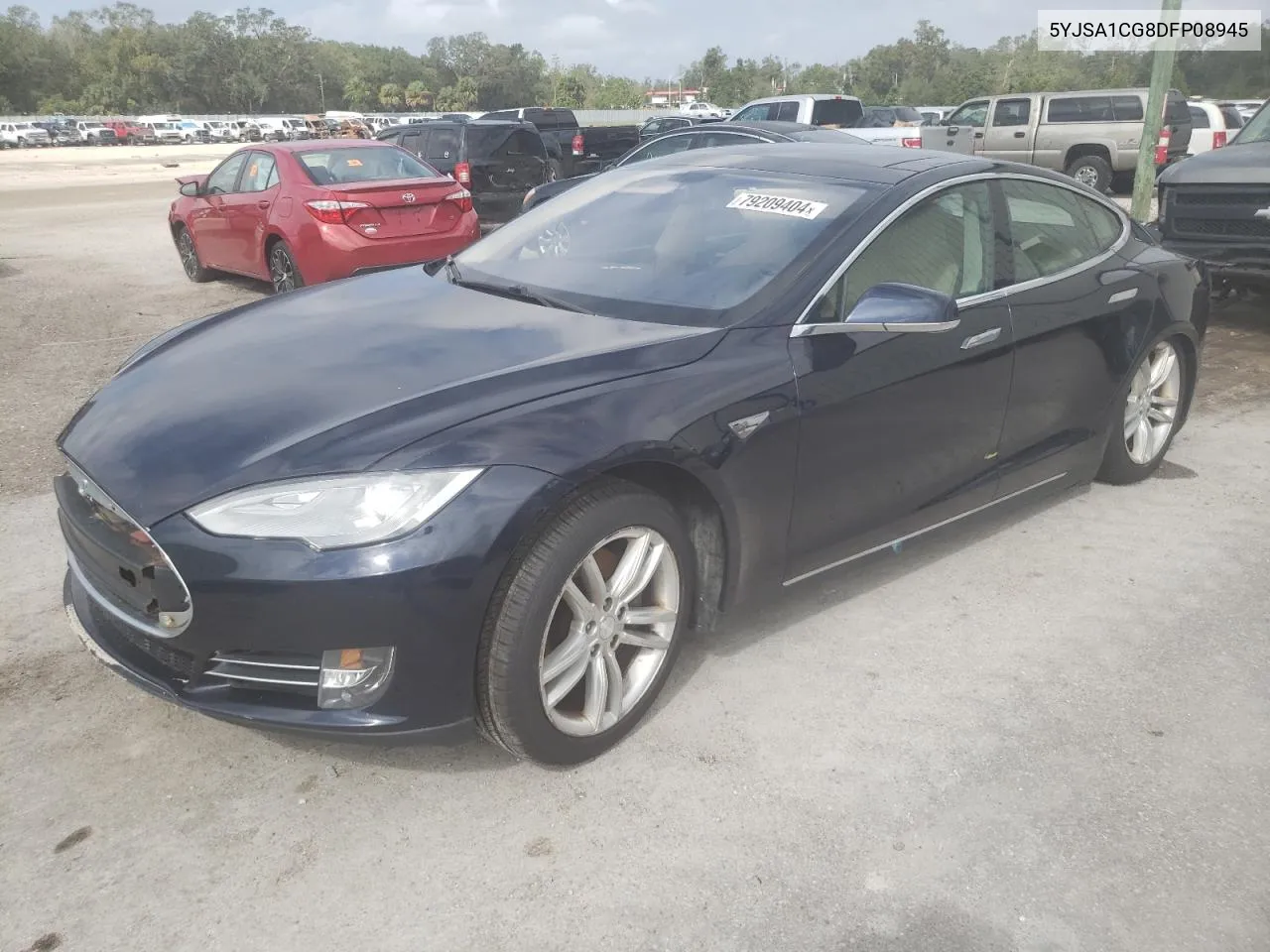 2013 Tesla Model S VIN: 5YJSA1CG8DFP08945 Lot: 79209404