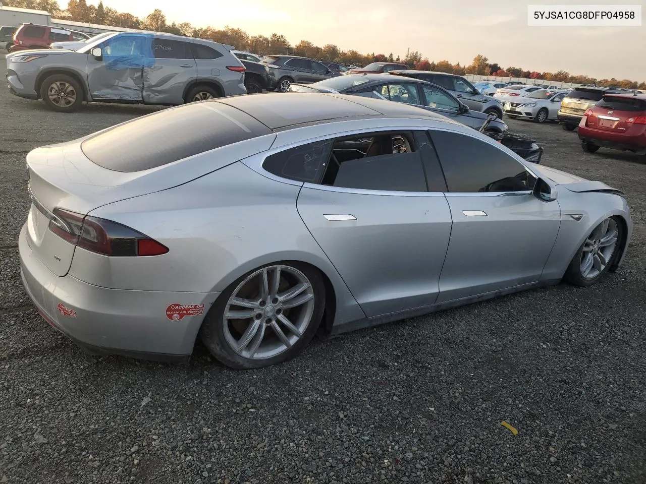 2013 Tesla Model S VIN: 5YJSA1CG8DFP04958 Lot: 80484904