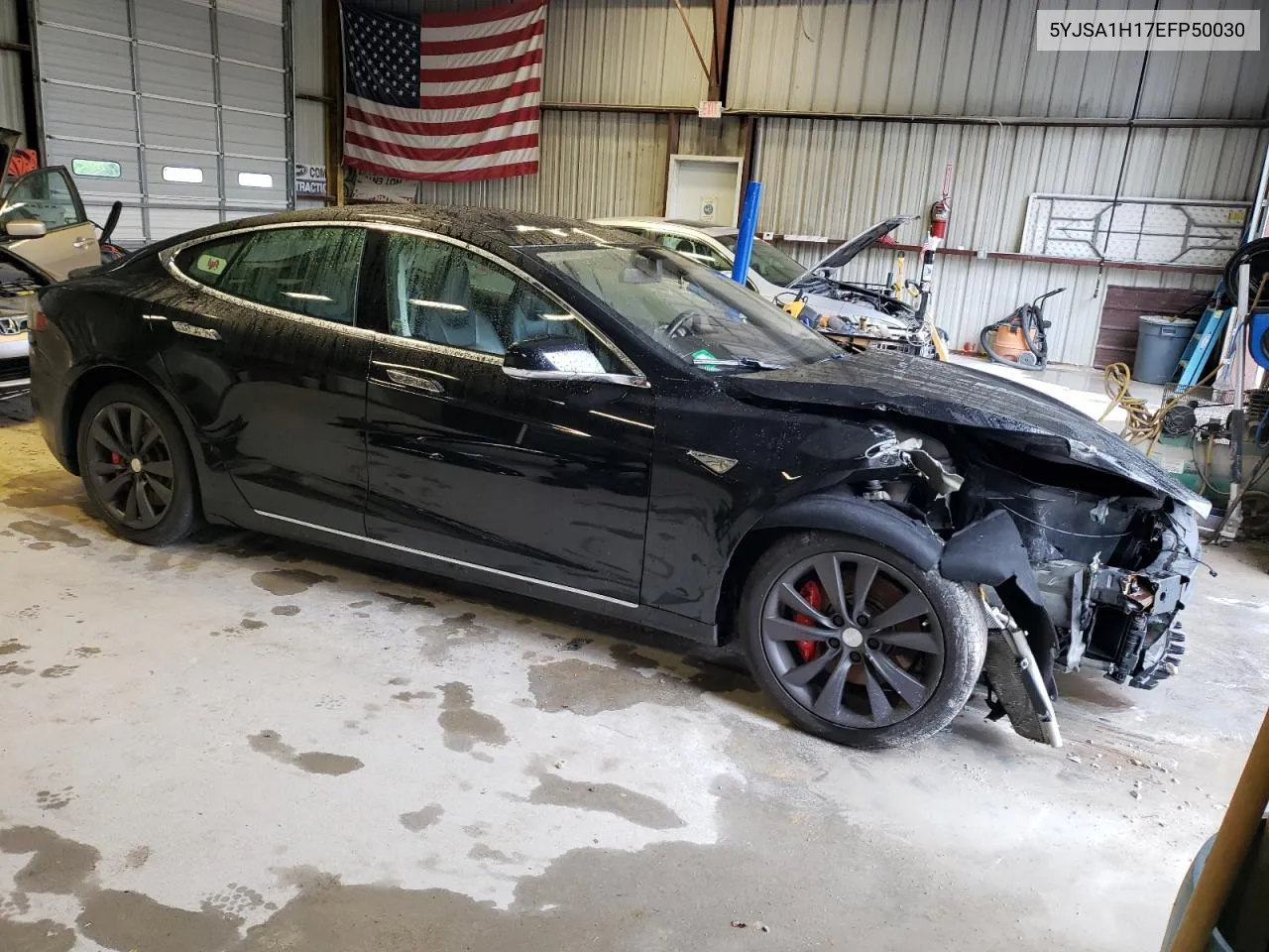 2014 Tesla Model S VIN: 5YJSA1H17EFP50030 Lot: 53431054