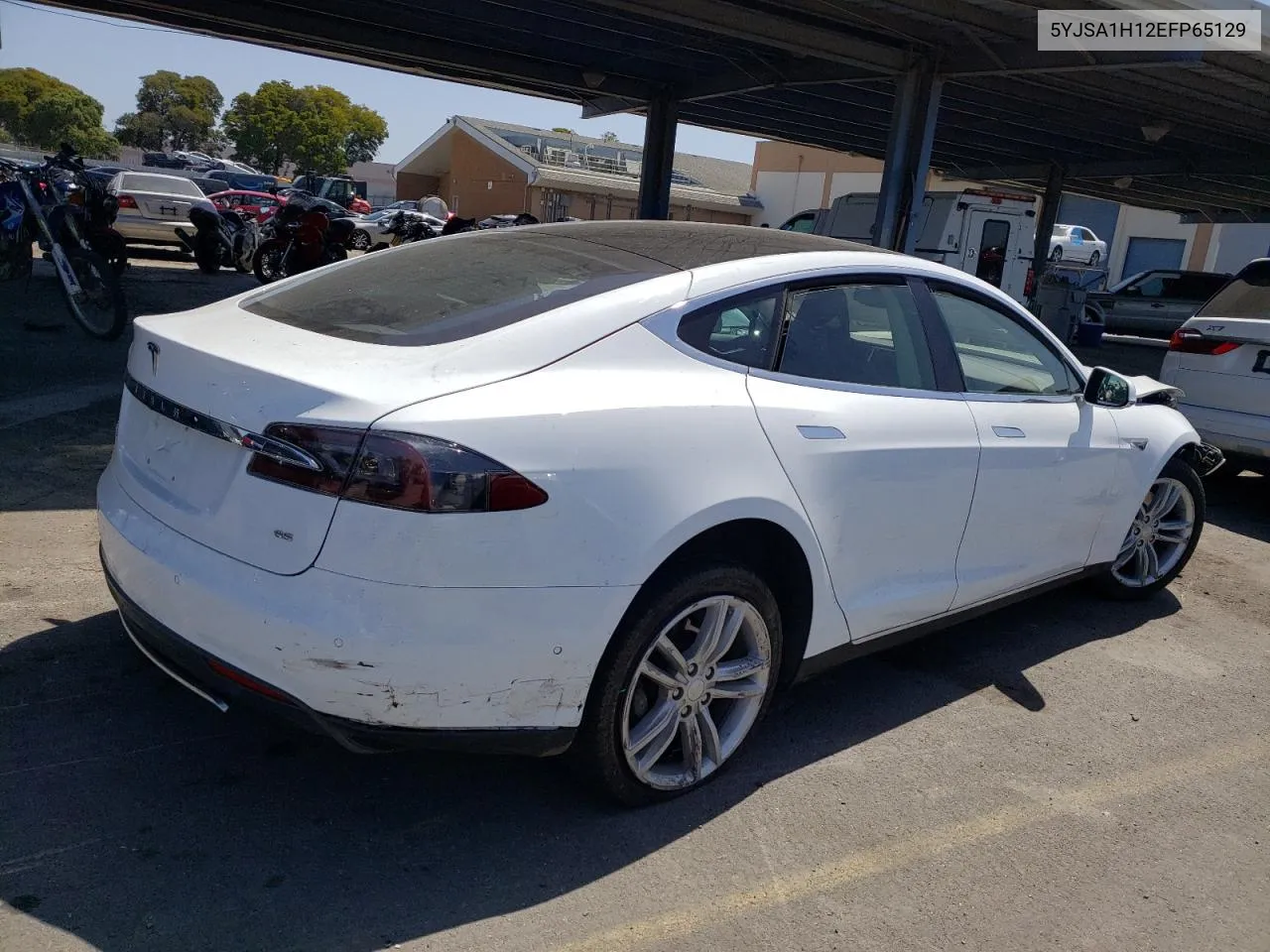 2014 Tesla Model S VIN: 5YJSA1H12EFP65129 Lot: 56040734