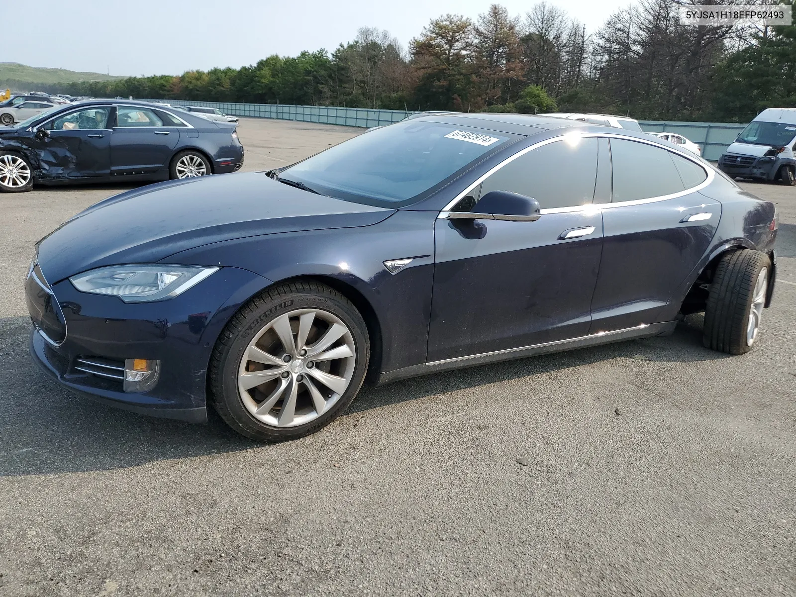 2014 Tesla Model S VIN: 5YJSA1H18EFP62493 Lot: 67482914