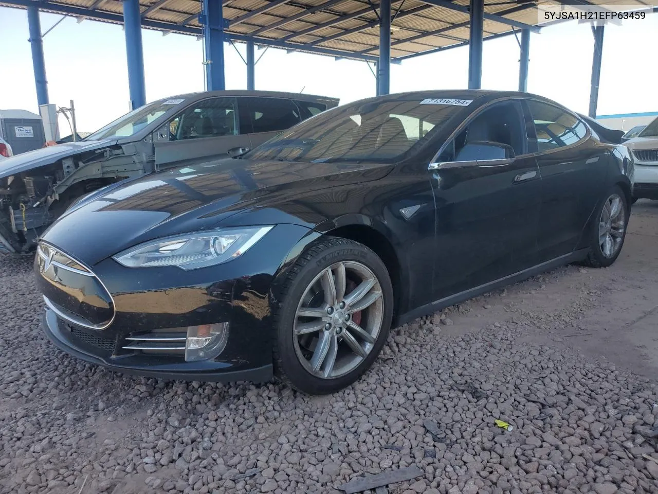 2014 Tesla Model S VIN: 5YJSA1H21EFP63459 Lot: 71316754