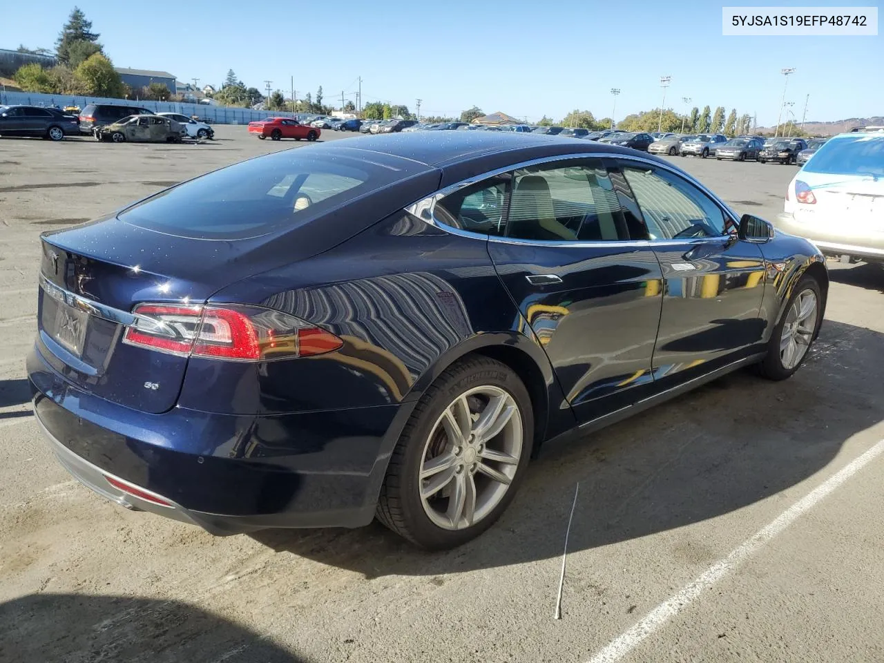 2014 Tesla Model S VIN: 5YJSA1S19EFP48742 Lot: 71768104