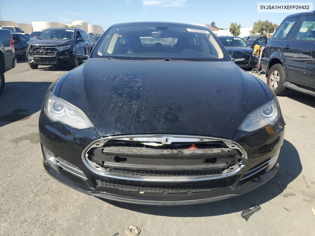 2014 Tesla Model S VIN: 5YJSA1H1XEFP29432 Lot: 72094694