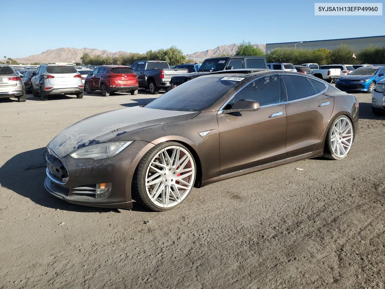 2014 Tesla Model S VIN: 5YJSA1H13EFP49960 Lot: 73011634