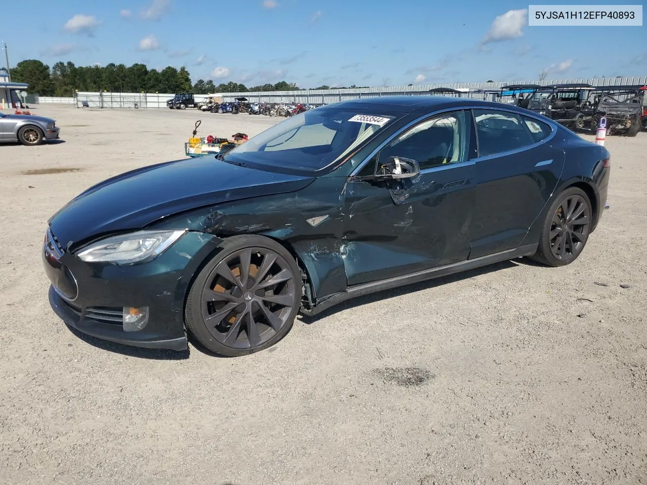 2014 Tesla Model S VIN: 5YJSA1H12EFP40893 Lot: 73553544