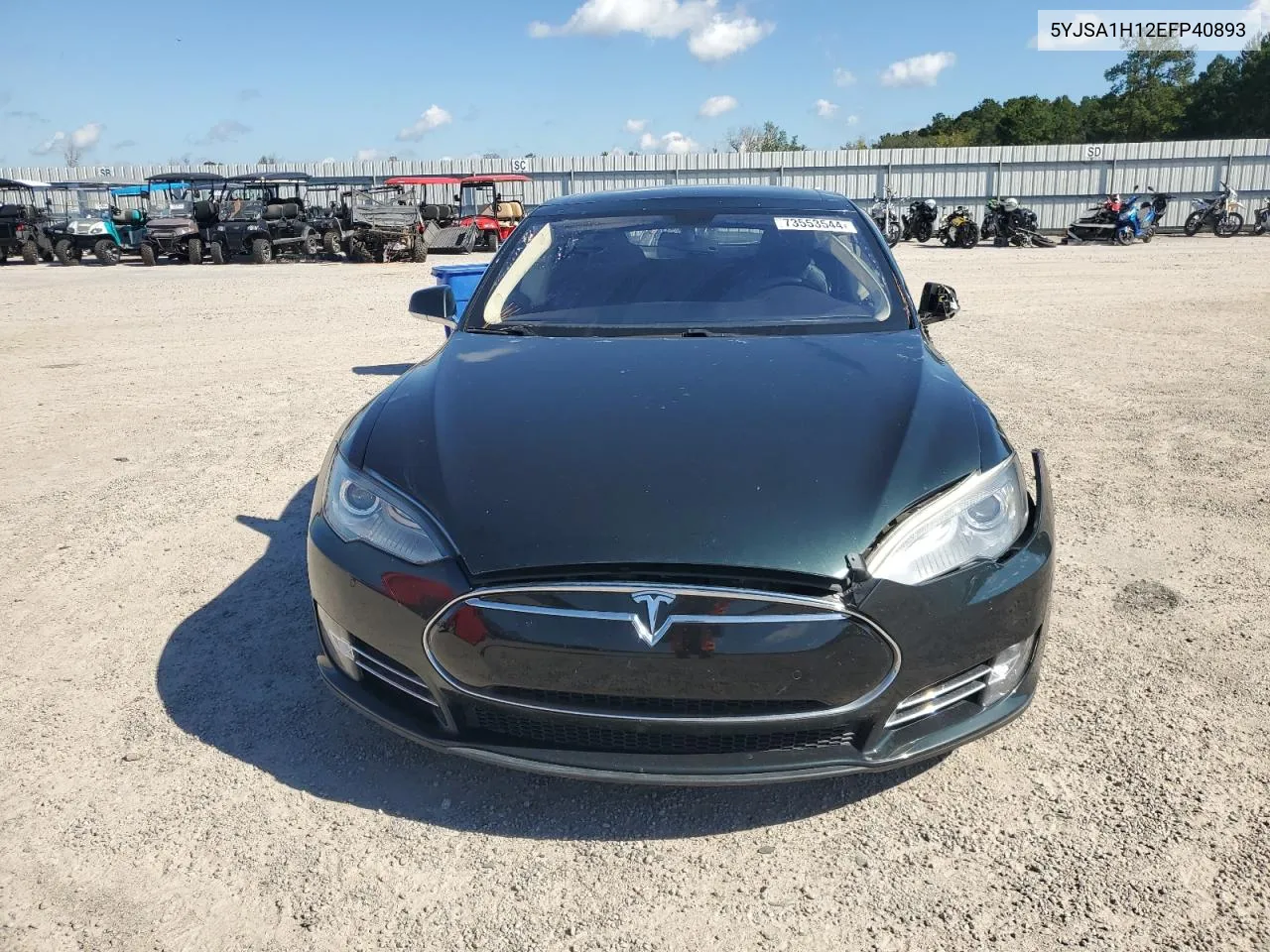 2014 Tesla Model S VIN: 5YJSA1H12EFP40893 Lot: 73553544