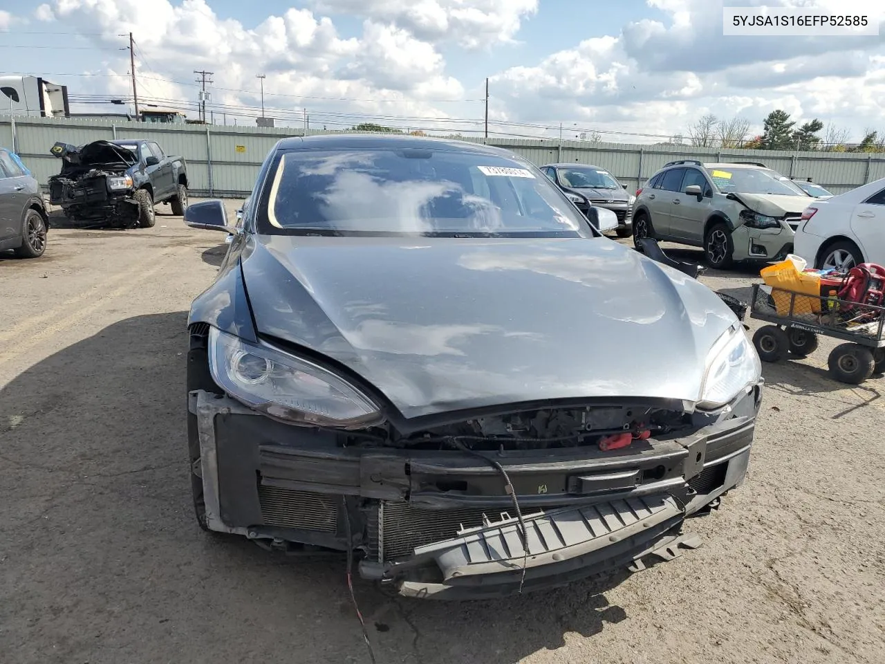 2014 Tesla Model S VIN: 5YJSA1S16EFP52585 Lot: 73780014