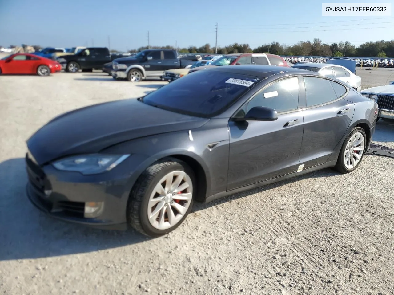 2014 Tesla Model S VIN: 5YJSA1H17EFP60332 Lot: 73815564