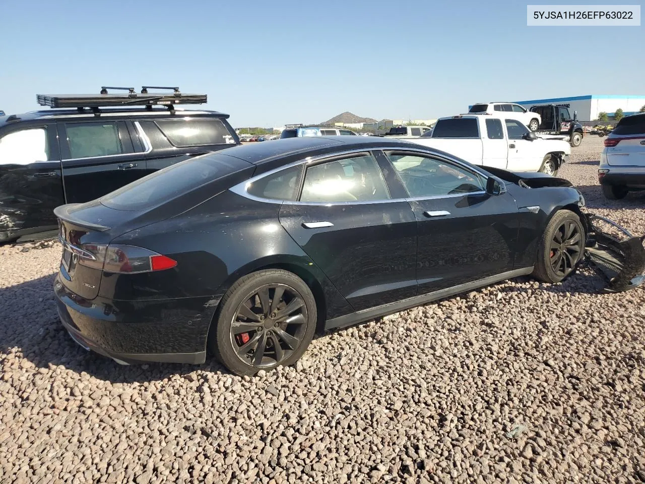 2014 Tesla Model S VIN: 5YJSA1H26EFP63022 Lot: 74276934