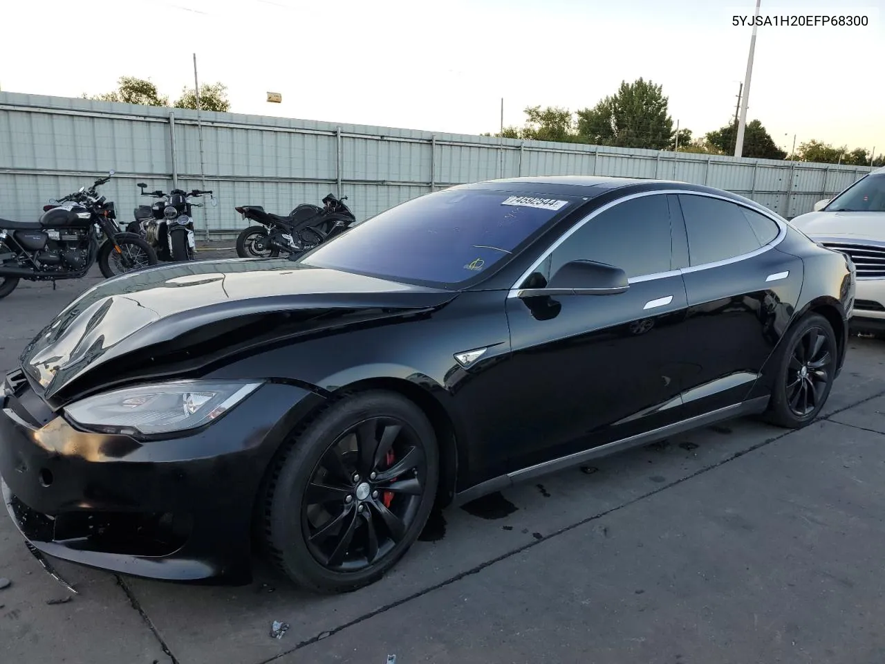 2014 Tesla Model S VIN: 5YJSA1H20EFP68300 Lot: 74592544