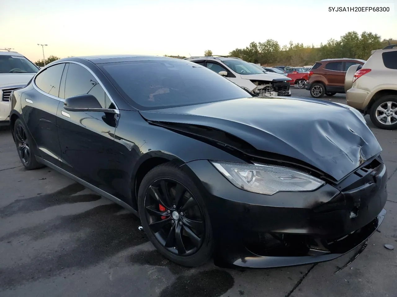 2014 Tesla Model S VIN: 5YJSA1H20EFP68300 Lot: 74592544