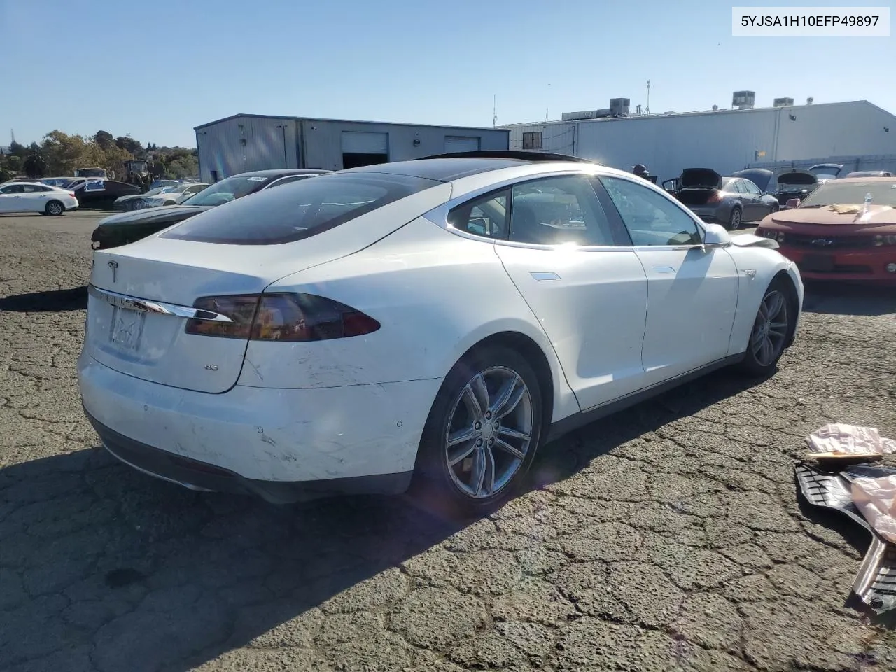 2014 Tesla Model S VIN: 5YJSA1H10EFP49897 Lot: 74795654