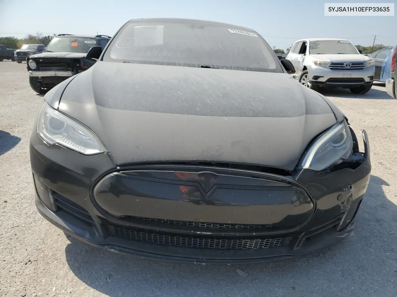 2014 Tesla Model S VIN: 5YJSA1H10EFP33635 Lot: 75266324