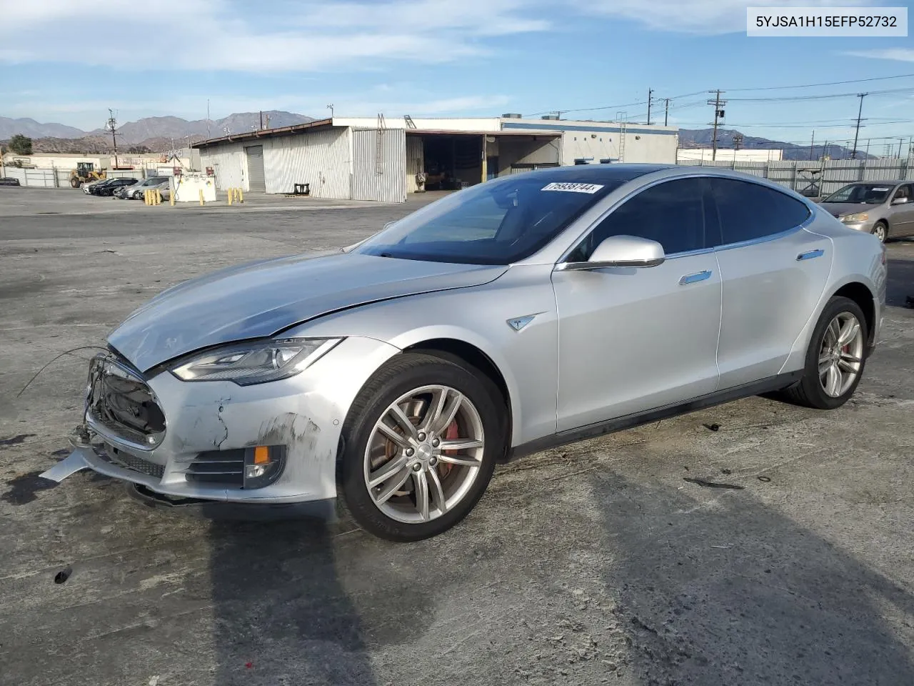 2014 Tesla Model S VIN: 5YJSA1H15EFP52732 Lot: 75938744