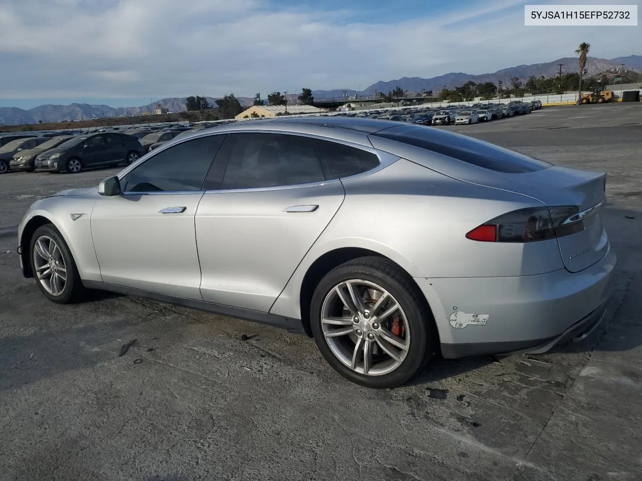 2014 Tesla Model S VIN: 5YJSA1H15EFP52732 Lot: 75938744