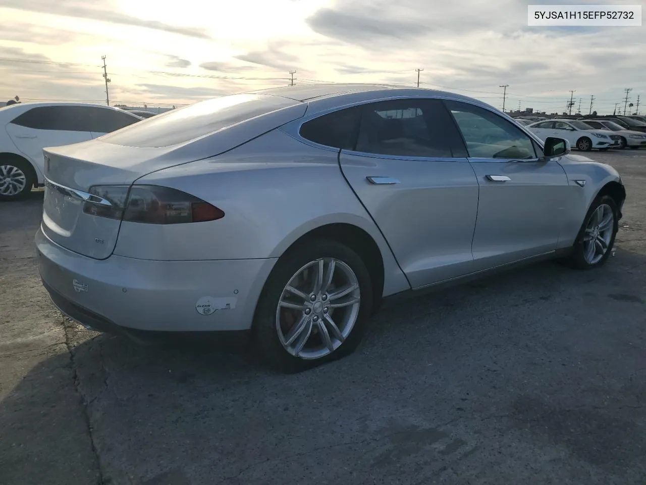 2014 Tesla Model S VIN: 5YJSA1H15EFP52732 Lot: 75938744