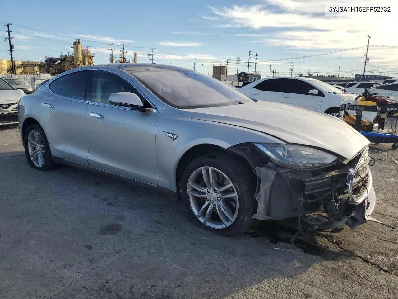 2014 Tesla Model S VIN: 5YJSA1H15EFP52732 Lot: 75938744