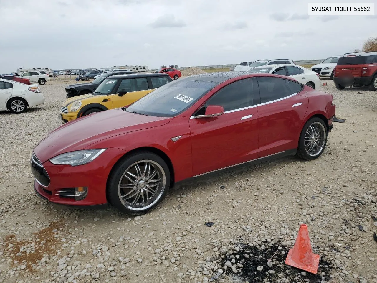 2014 Tesla Model S VIN: 5YJSA1H13EFP55662 Lot: 76314864