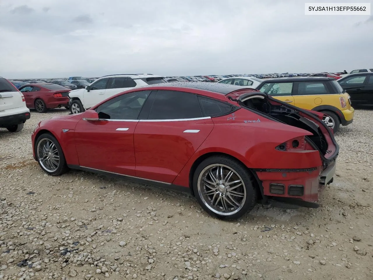 2014 Tesla Model S VIN: 5YJSA1H13EFP55662 Lot: 76314864