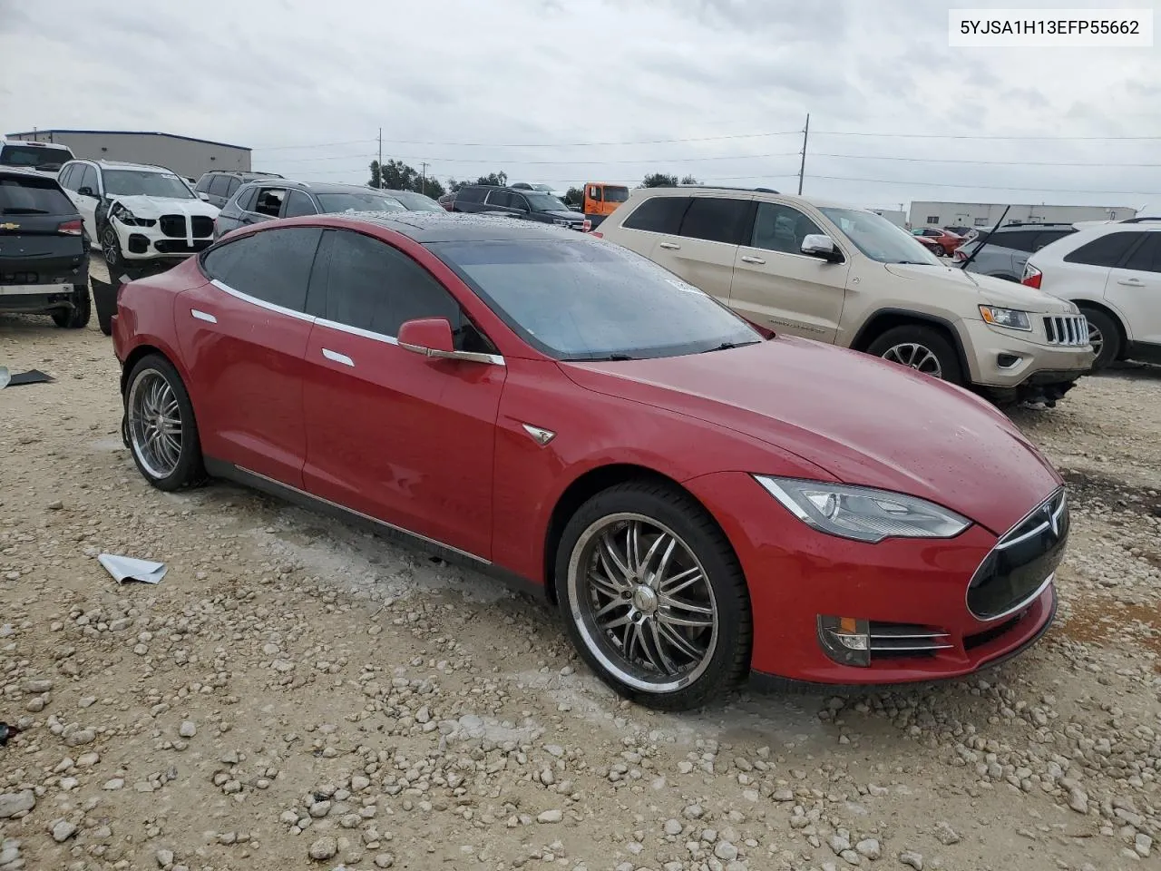 2014 Tesla Model S VIN: 5YJSA1H13EFP55662 Lot: 76314864