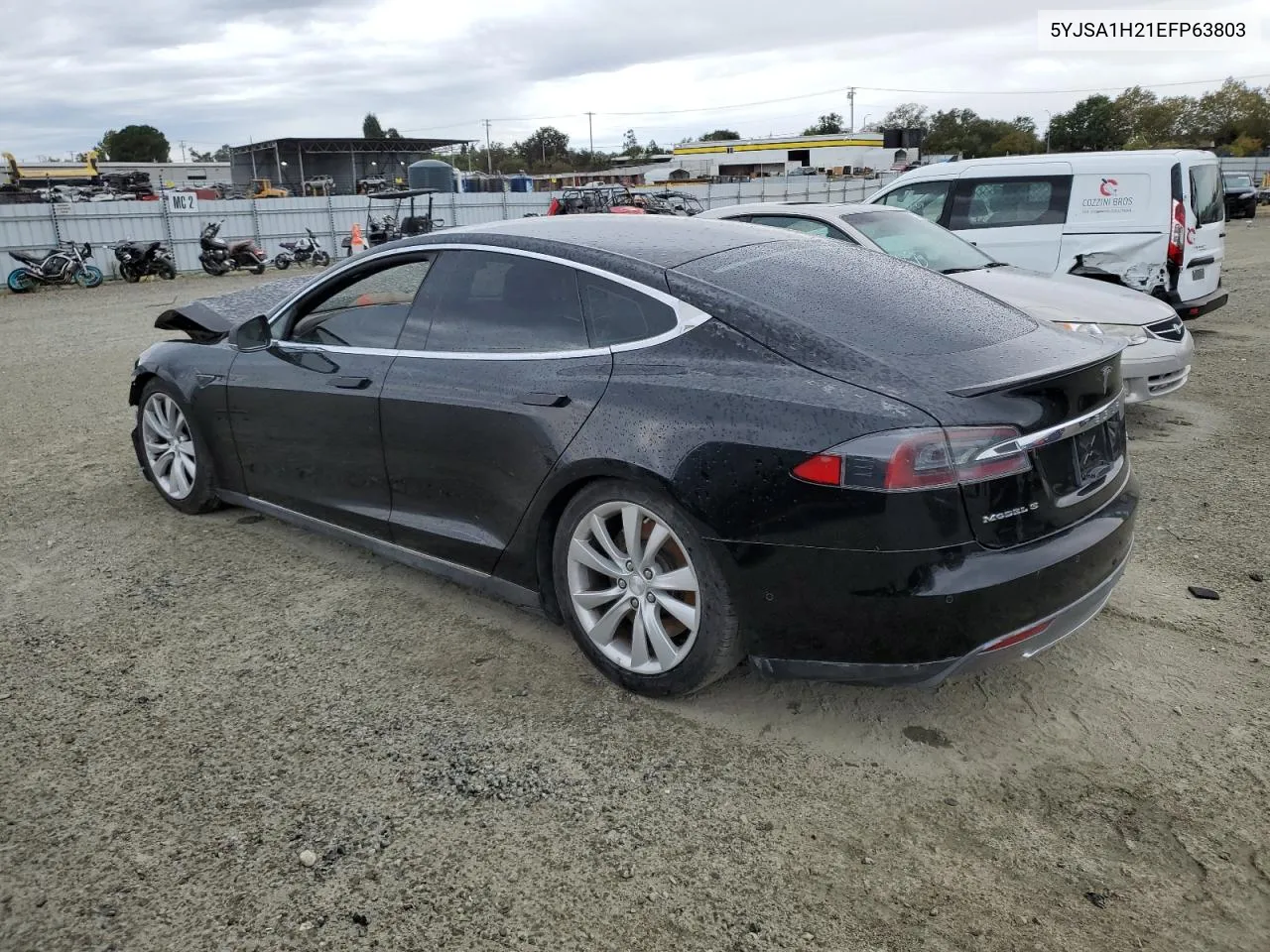 2014 Tesla Model S VIN: 5YJSA1H21EFP63803 Lot: 76507714