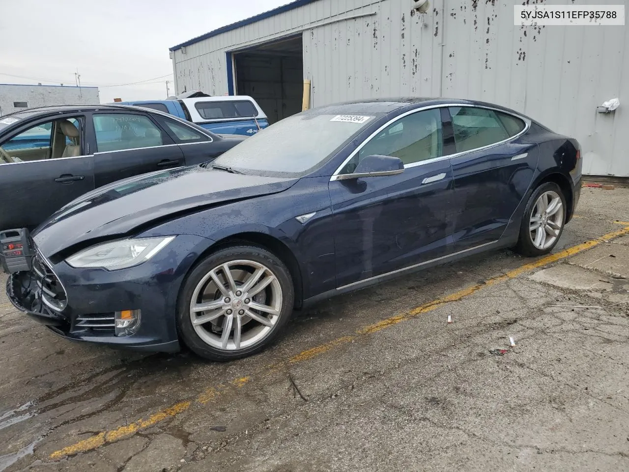 2014 Tesla Model S VIN: 5YJSA1S11EFP35788 Lot: 77225394