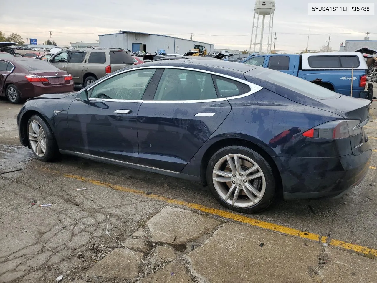 2014 Tesla Model S VIN: 5YJSA1S11EFP35788 Lot: 77225394