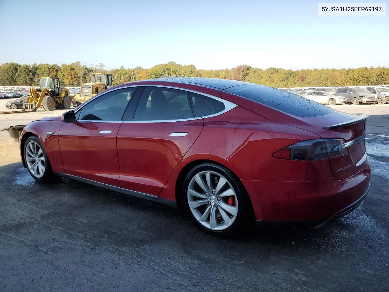 2014 Tesla Model S VIN: 5YJSA1H25EFP69197 Lot: 77947364