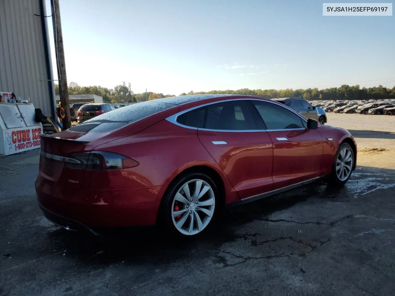 2014 Tesla Model S VIN: 5YJSA1H25EFP69197 Lot: 77947364