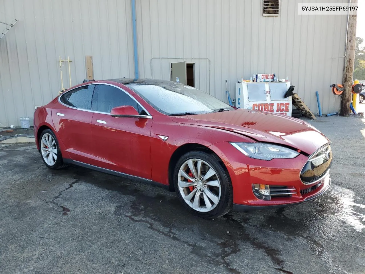 2014 Tesla Model S VIN: 5YJSA1H25EFP69197 Lot: 77947364