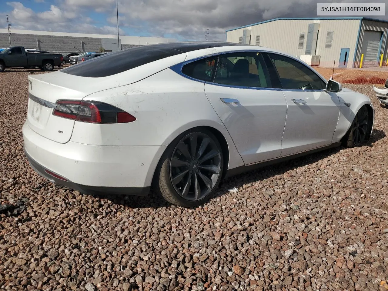 2015 Tesla Model S 85 VIN: 5YJSA1H16FF084098 Lot: 37737734