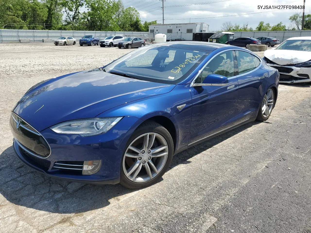 2015 Tesla Model S 85D VIN: 5YJSA1H27FF098438 Lot: 52847334