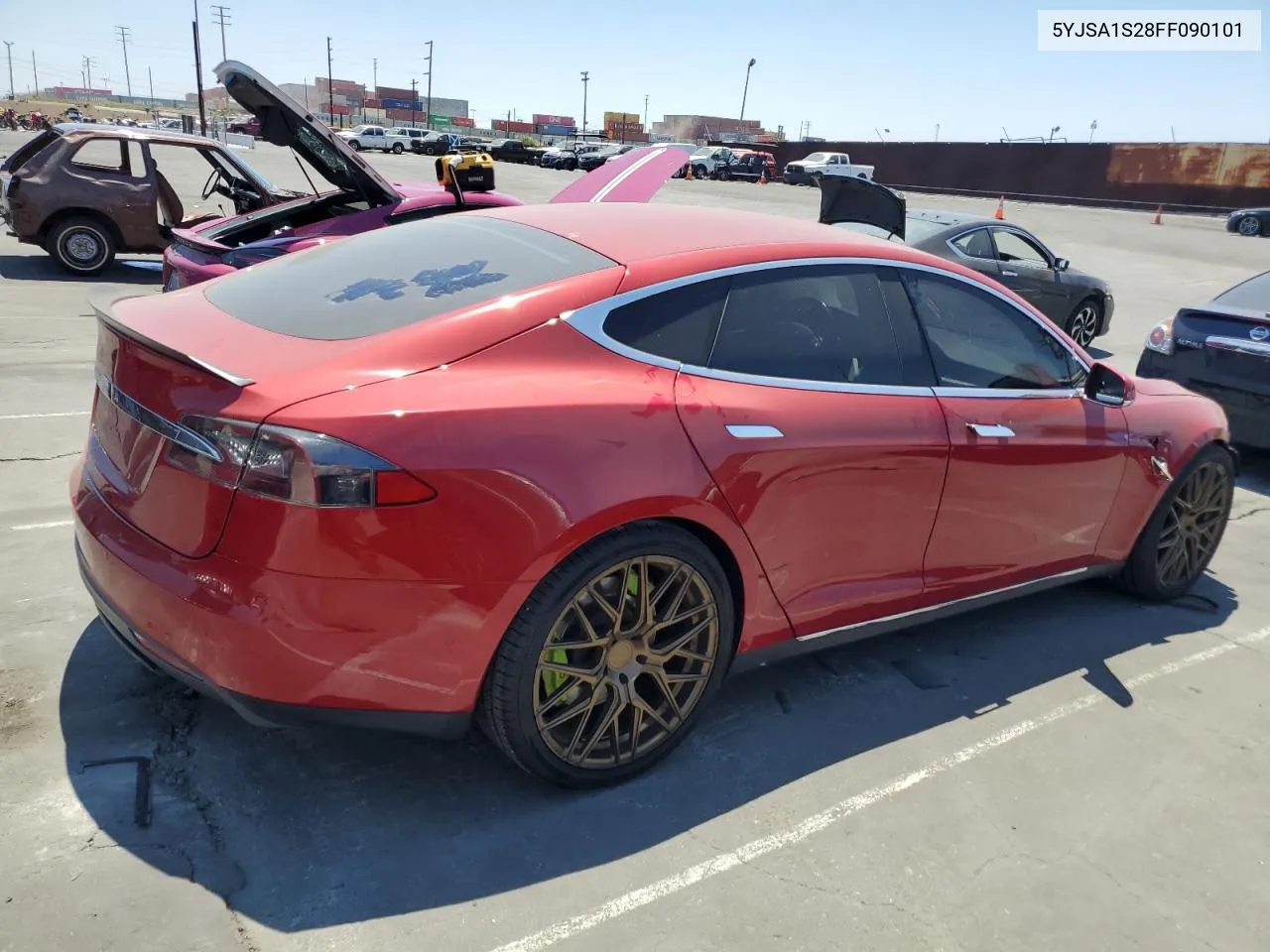 2015 Tesla Model S 70D VIN: 5YJSA1S28FF090101 Lot: 61200984