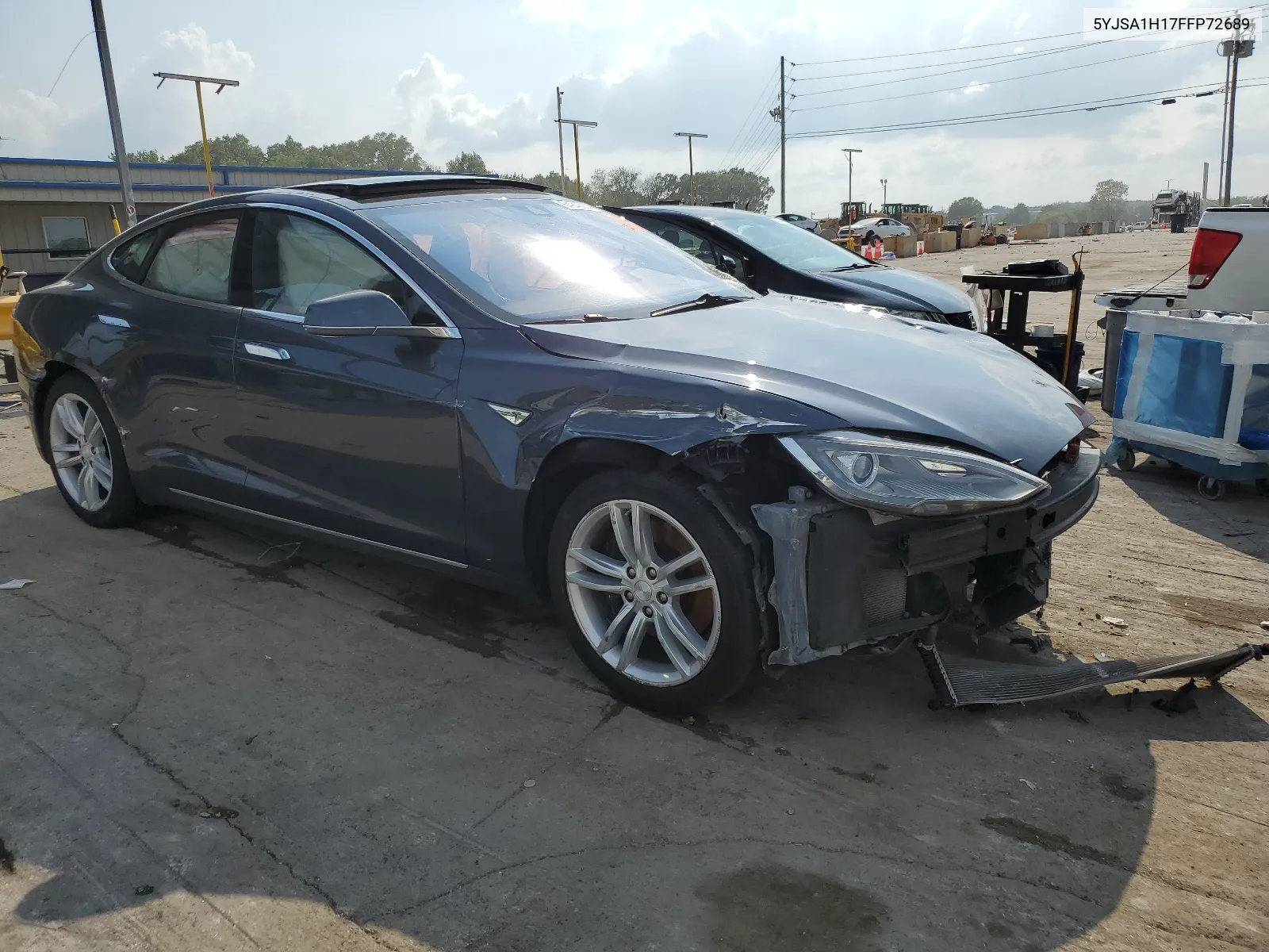 2015 Tesla Model S 85 VIN: 5YJSA1H17FFP72689 Lot: 64949854