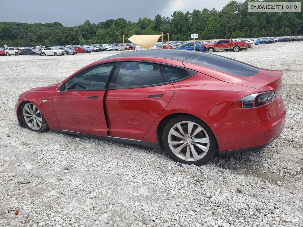 2015 Tesla Model S VIN: 5YJSA1E23FF118110 Lot: 65562044