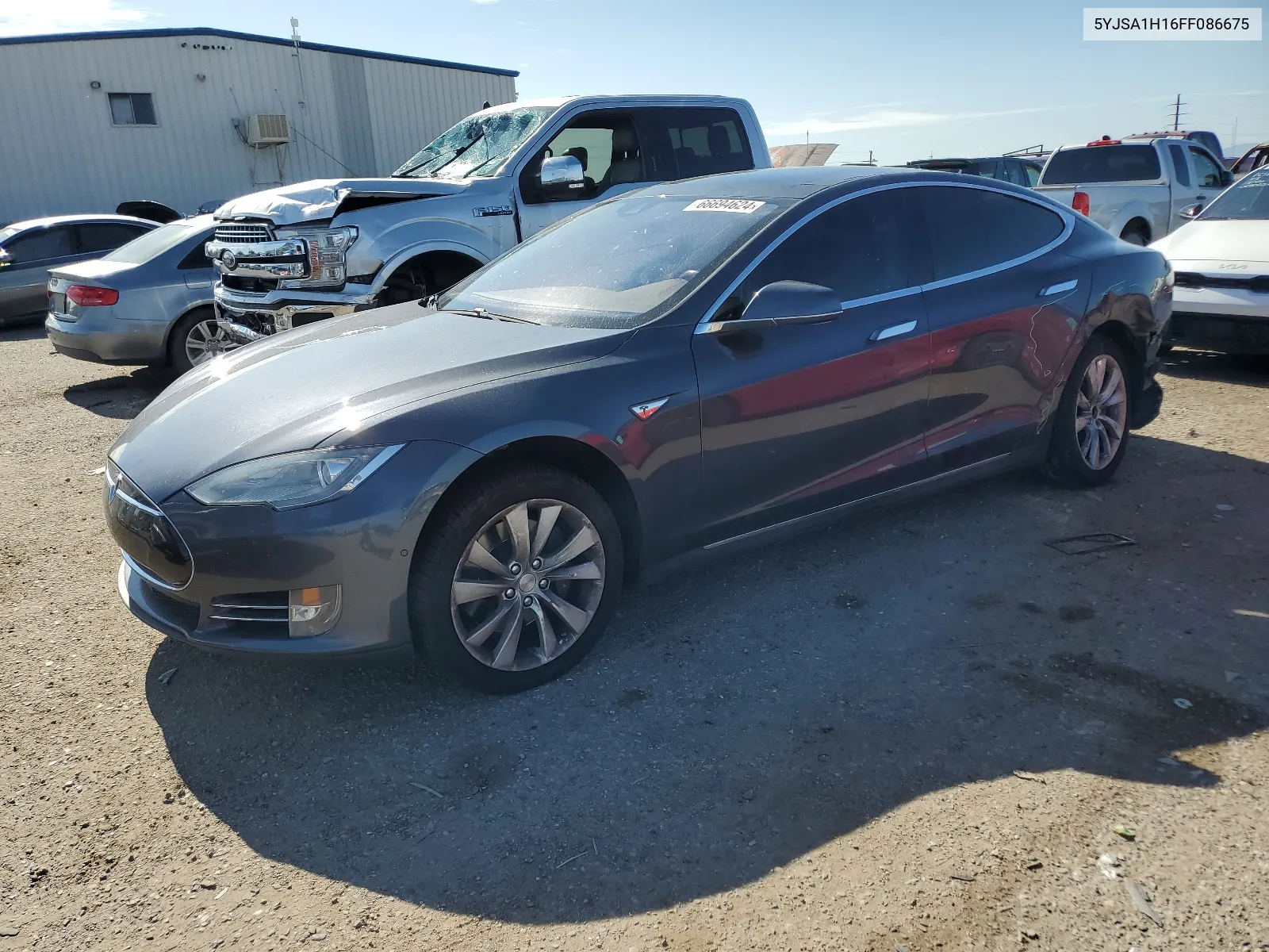 2015 Tesla Model S 85 VIN: 5YJSA1H16FF086675 Lot: 66694624