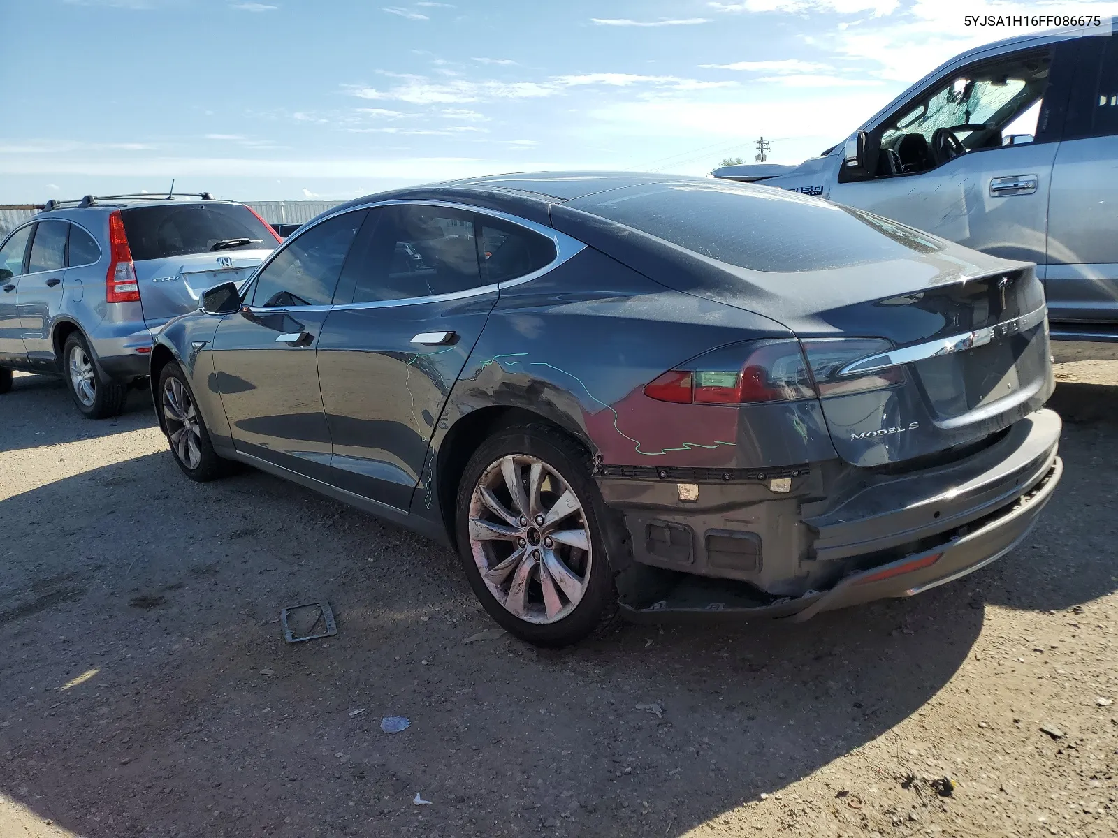 2015 Tesla Model S 85 VIN: 5YJSA1H16FF086675 Lot: 66694624