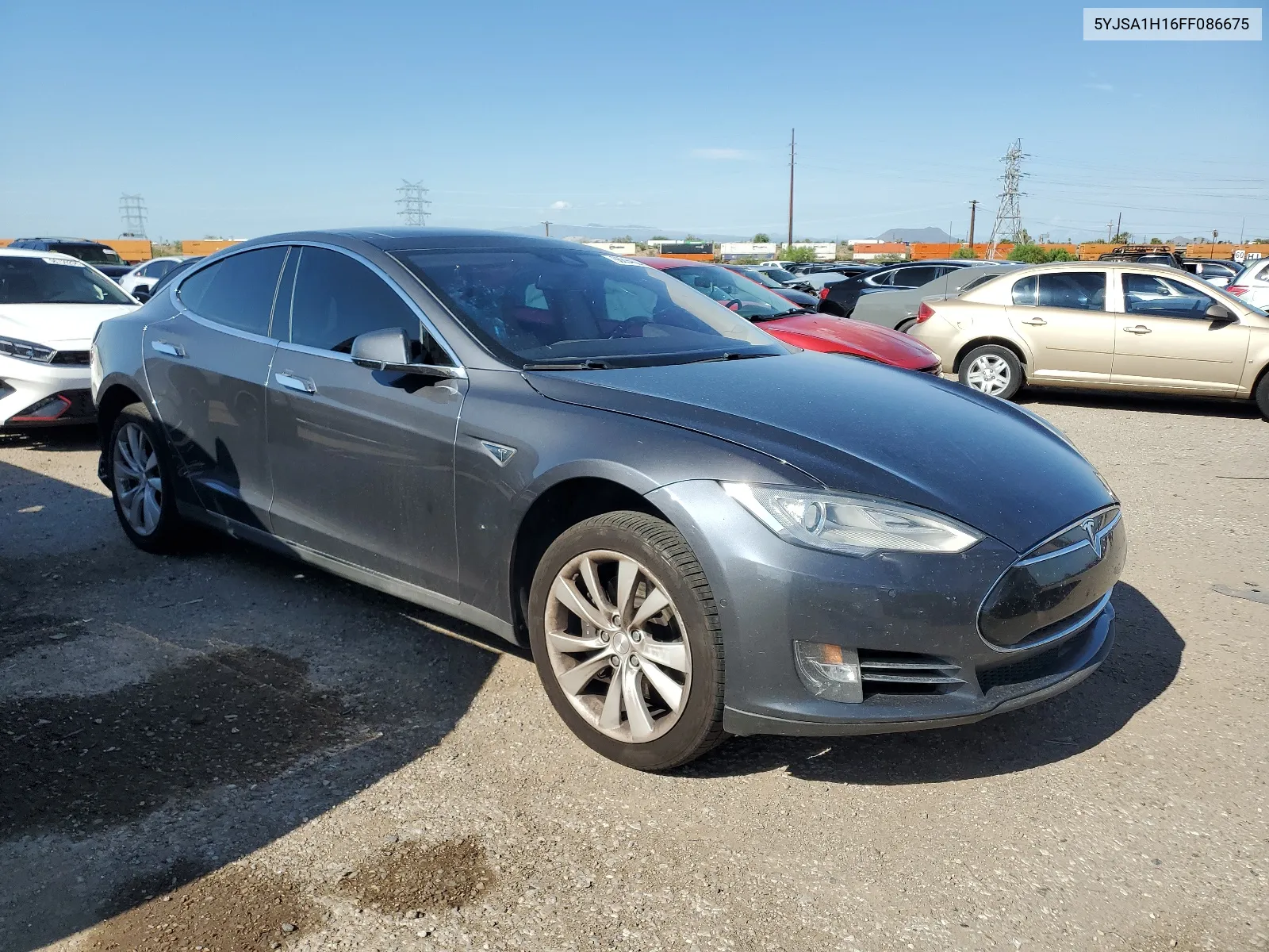 2015 Tesla Model S 85 VIN: 5YJSA1H16FF086675 Lot: 66694624