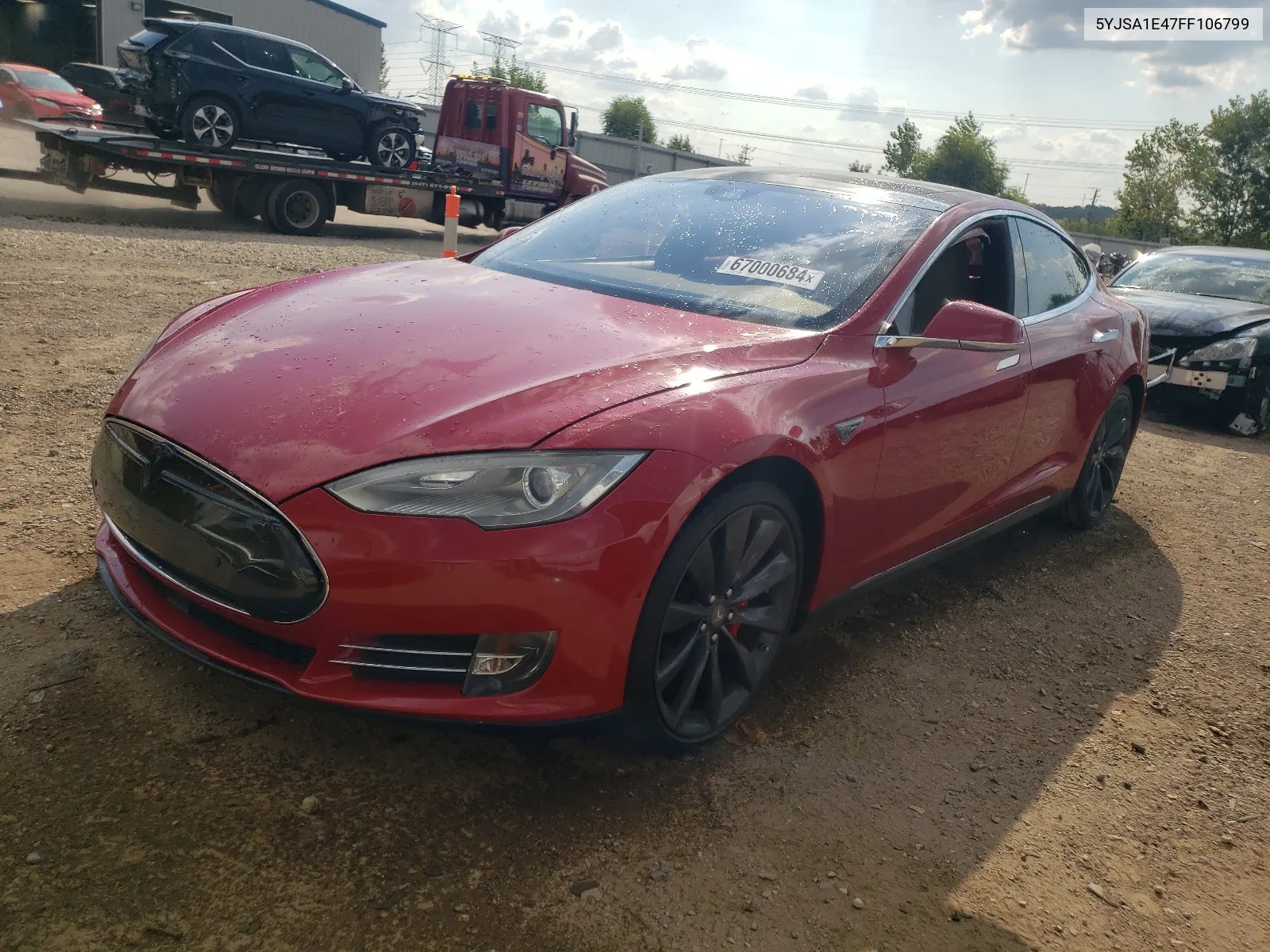 2015 Tesla Model S VIN: 5YJSA1E47FF106799 Lot: 67000684