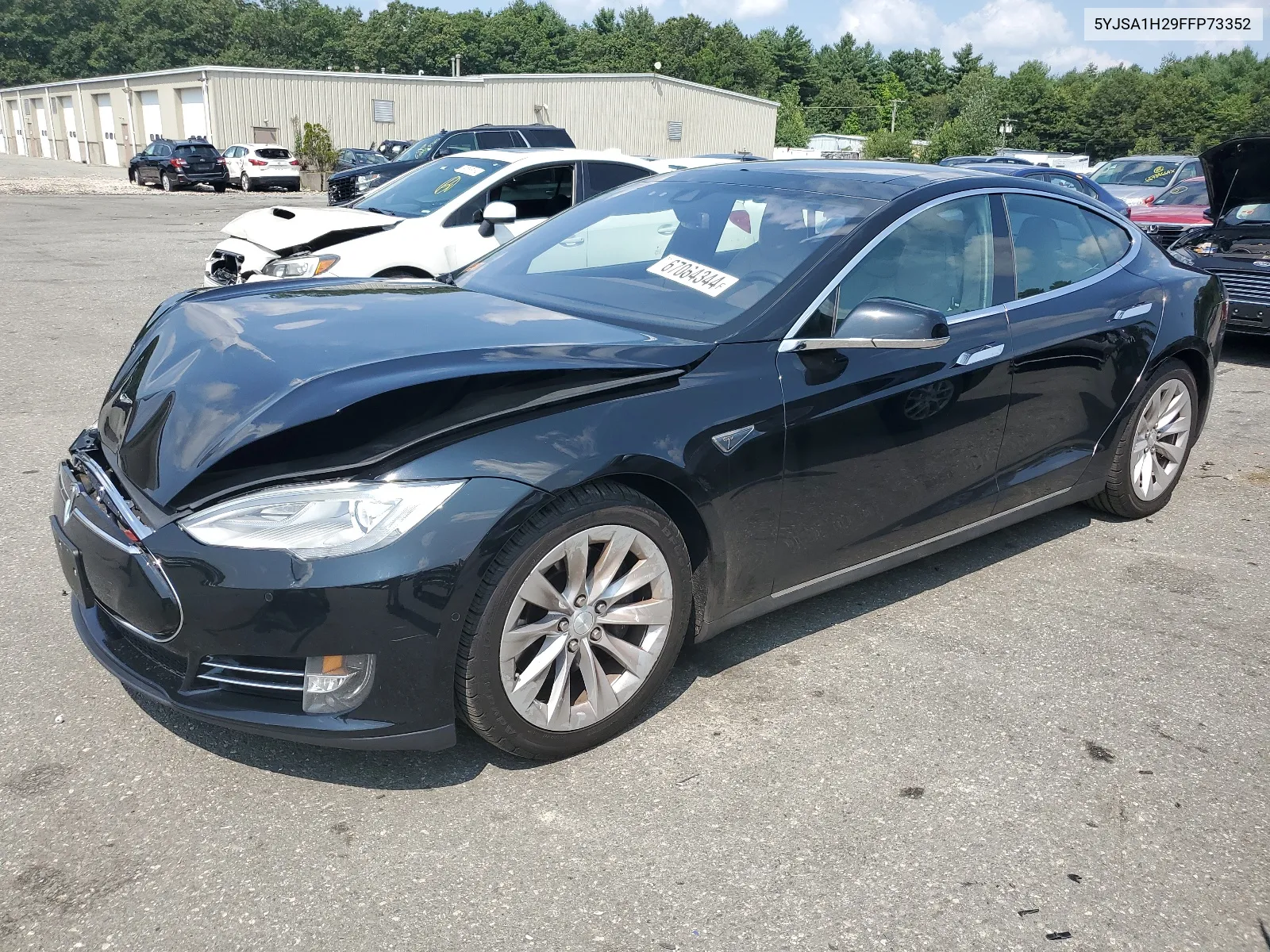 2015 Tesla Model S 85D VIN: 5YJSA1H29FFP73352 Lot: 67064344