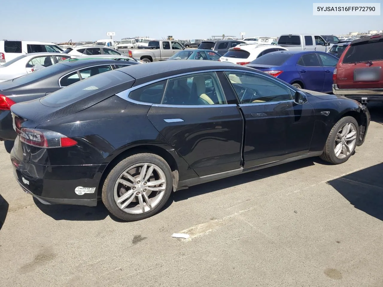 2015 Tesla Model S 60 VIN: 5YJSA1S16FFP72790 Lot: 69314224